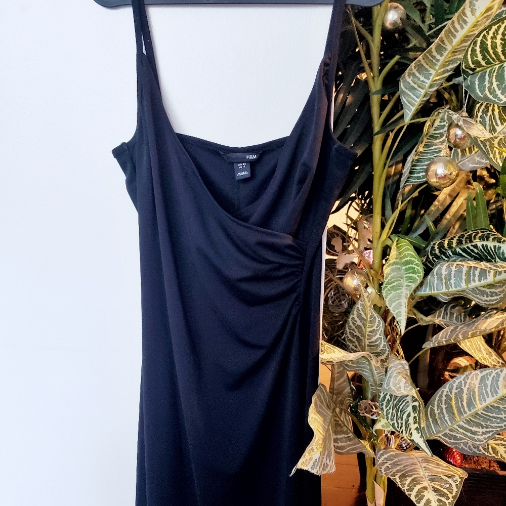 Midi Little Black slip dress